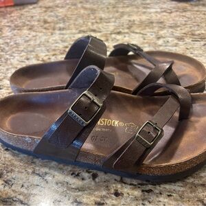 Birkenstock Mayari Leather Sandals Bronze size 41